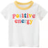 Cartoon Girls T-Shirts Alphabet Pattern Short Sleeve