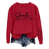 Women Crewneck Graphic Long Sleeve Faith Sweatshirt