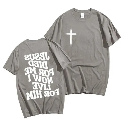 Men's Christian T Shirt Jesus Bible Verse Tee