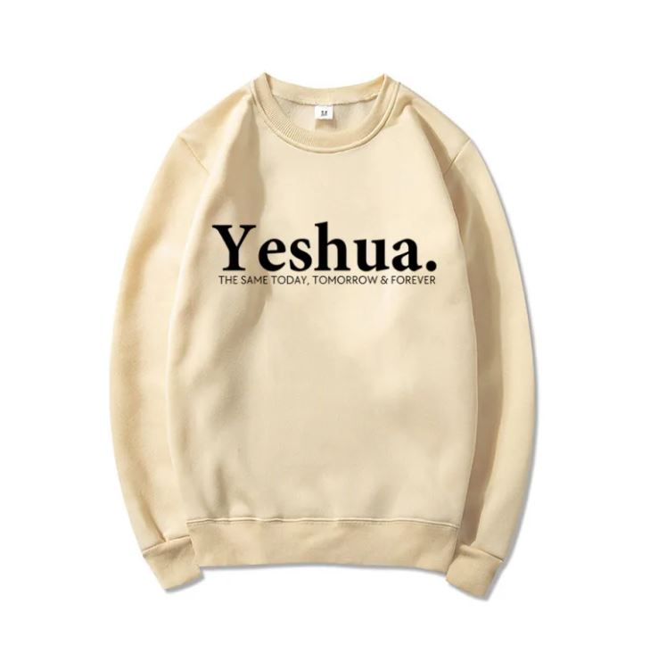 Yeshua Christian Sweatshirt Vintage Faith Apparel