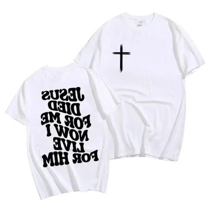 Men's Christian T Shirt Jesus Bible Verse Tee