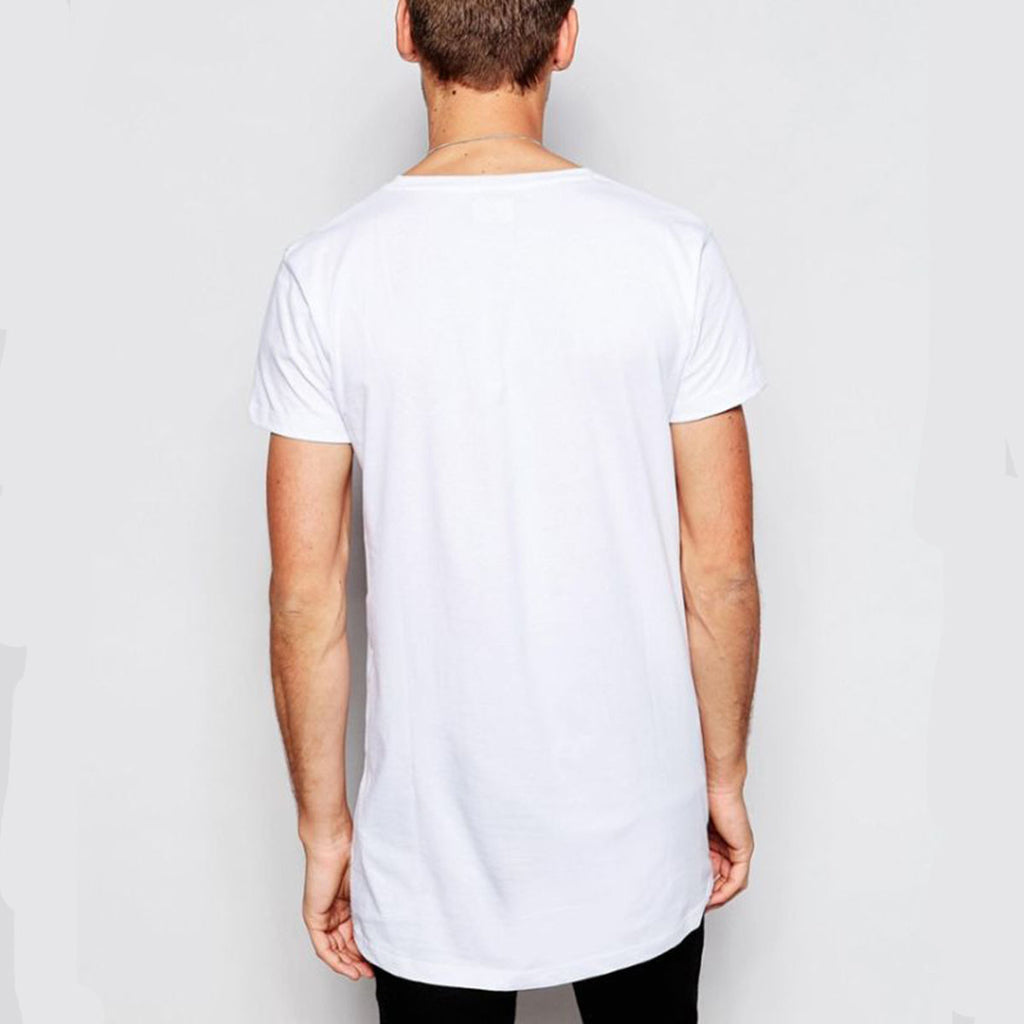 Printed Striped T-Shirts Short Sleeve Round Neck