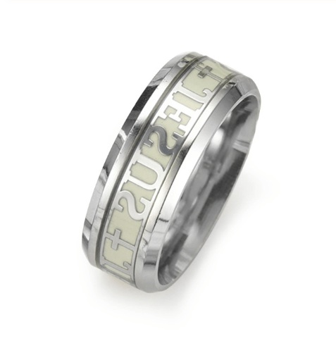 Glow in the Dark Christian Jesus Ring for Men and Women