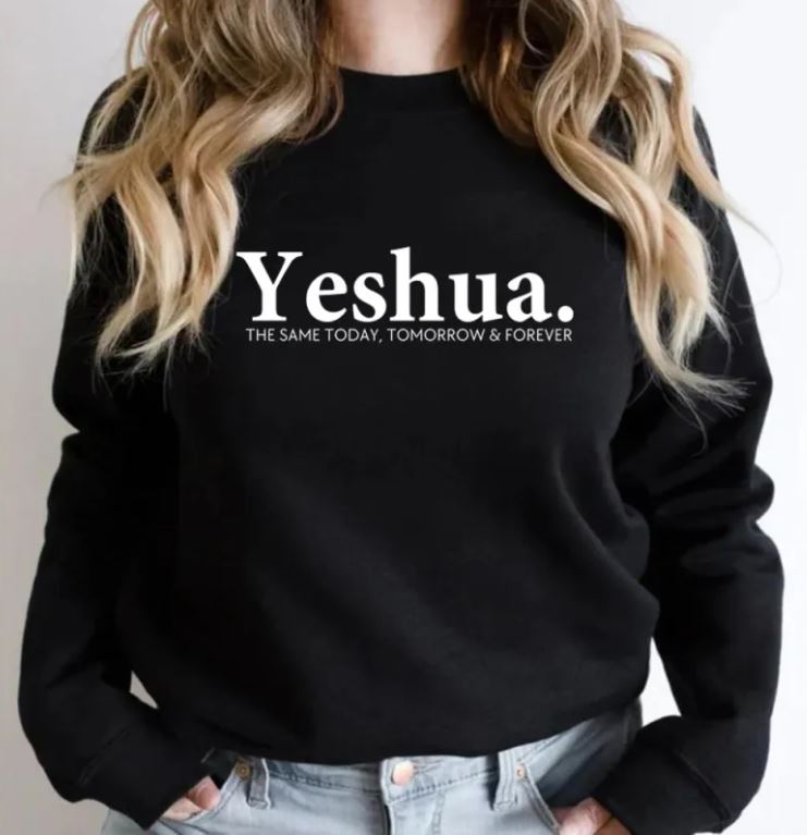 Yeshua Christian Sweatshirt Vintage Faith Apparel