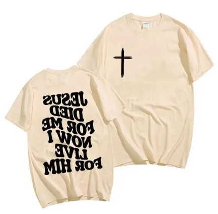 Men's Christian T Shirt Jesus Bible Verse Tee