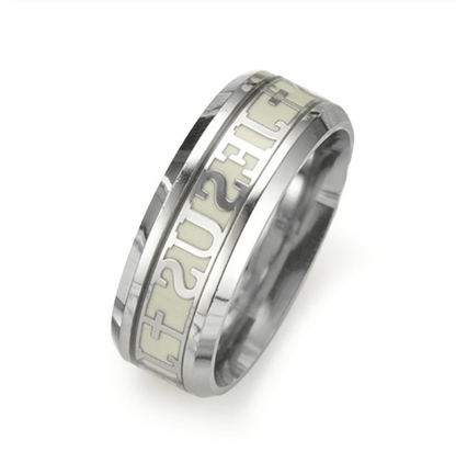 Glow in the Dark Christian Jesus Ring for Men and Women