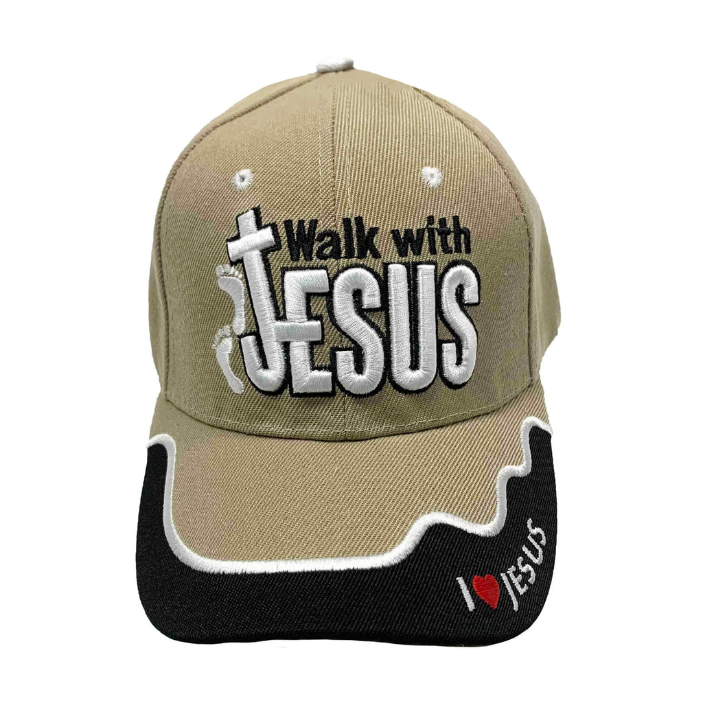 Christian Baseball Hat Walk with Jesus Adjustable Cap