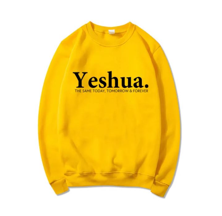 Yeshua Christian Sweatshirt Vintage Faith Apparel