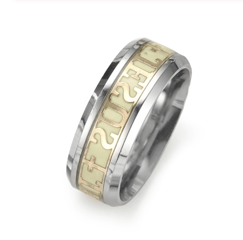 Glow in the Dark Christian Jesus Ring for Men and Women